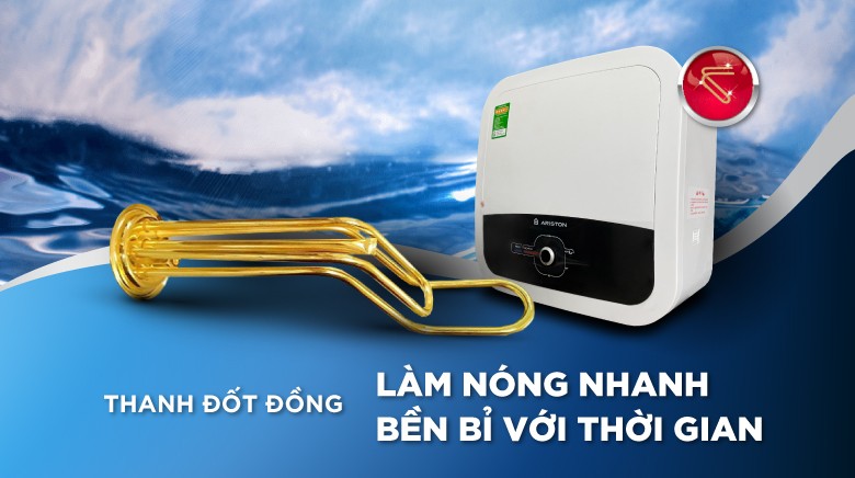 Bình Nóng Lạnh Ariston An2 Rs Thanh đốt Bằng đồng