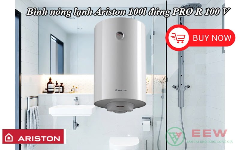 Bình nóng lạnh Ariston 100l đứng PRO R 100 V [Điện máy EEW]