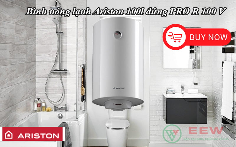 Bình nóng lạnh Ariston 100l đứng PRO R 100 V [Điện máy EEW]