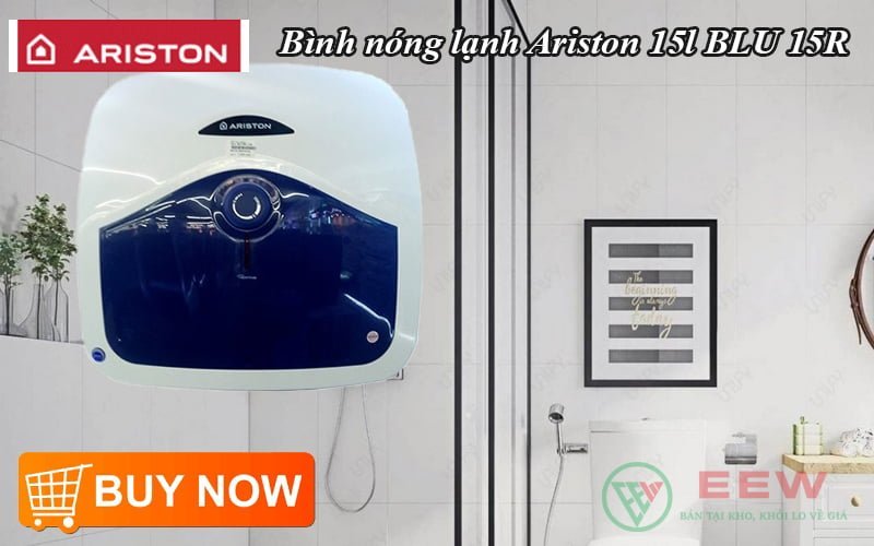 Bình nóng lạnh Ariston 15l BLU 15R [Điện máy EEW]