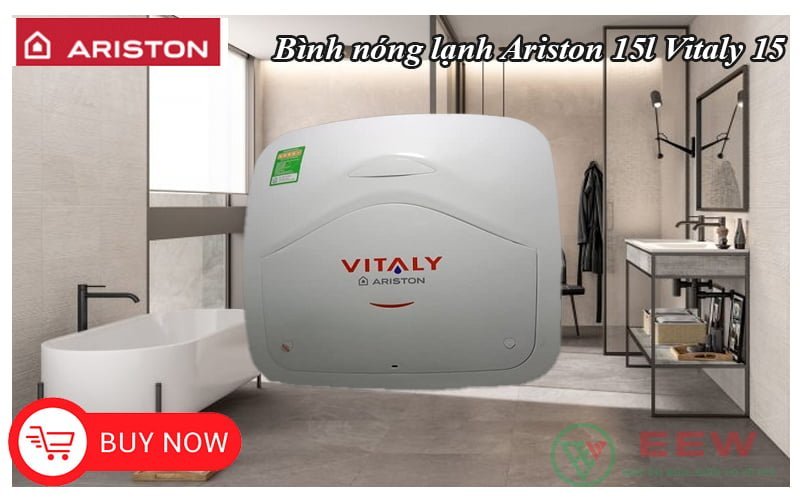 Bình nóng lạnh Ariston 15l Vitaly 15 [Điện máy EEW]