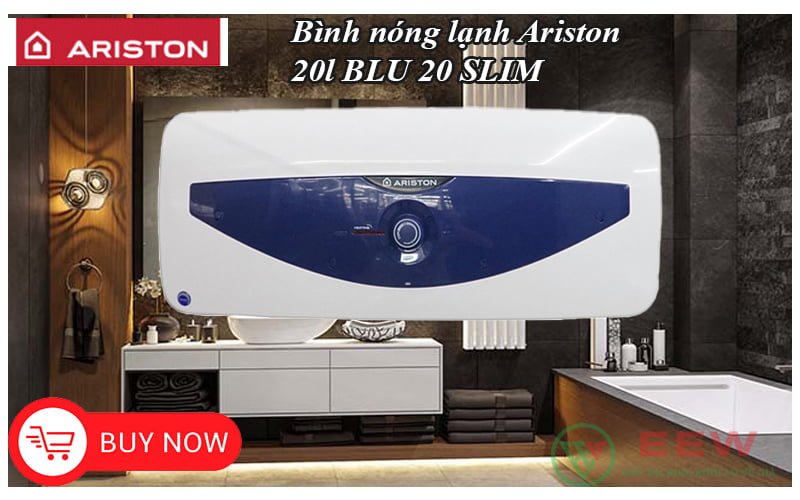 Bình nóng lạnh Ariston 20l BLU 20 SLIM [Điện máy EEW]