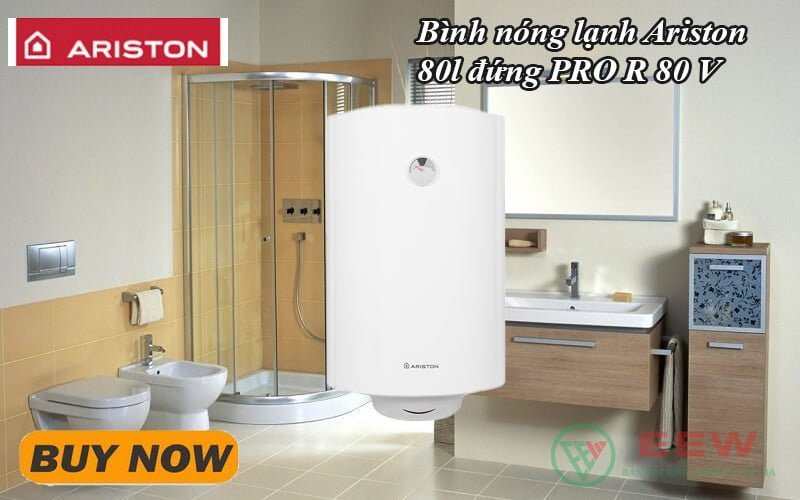 Bình nóng lạnh Ariston 80l đứng PRO R 80 V [Điện máy EEW]