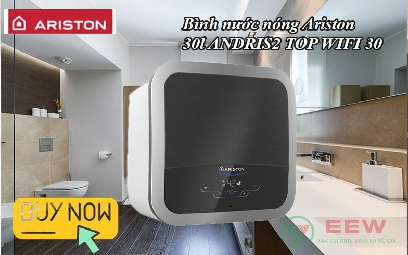 Bình nước nóng Ariston 30l ANDRIS2 TOP WIFI 30 [Điện máy EEW]