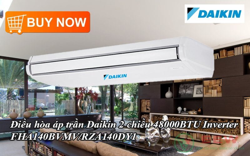 Điều hòa áp trần Daikin 2 chiều 48000BTU Inverter FHA140BVMV/RZA140DY1 [Điện máy EEW]