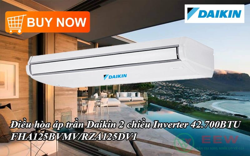 Điều hòa áp trần Daikin 2 chiều Inverter 42.700BTU FHA125BVMV/RZA125DV1 [Điện máy EEW]