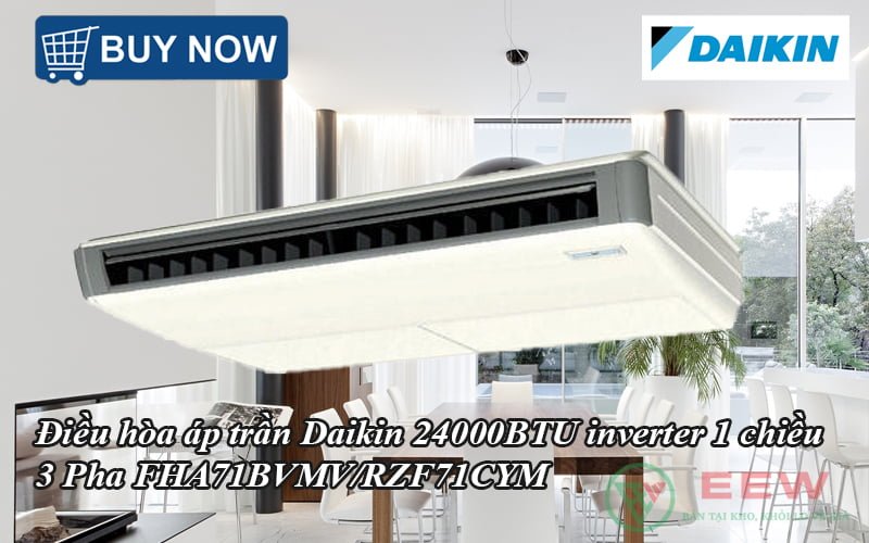 Điều hòa áp trần Daikin 24000BTU inverter 1 chiều 3 Pha FHA71BVMV/RZF71CYM [Điện máy EEW]