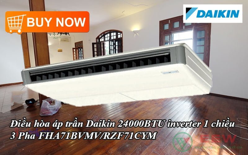 Điều hòa áp trần Daikin 34000BTU inverter 1 chiều 3 Pha FHA100BVMV/RZF100CYM [Điện máy EEW]