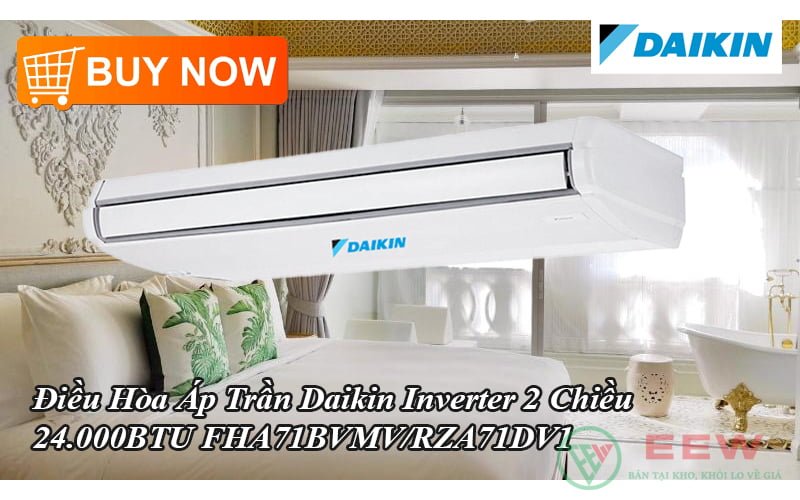 Điều Hòa Áp Trần Daikin Inverter 2 Chiều 24.000BTU FHA71BVMV/RZA71DV1 [Điện máy EEW]