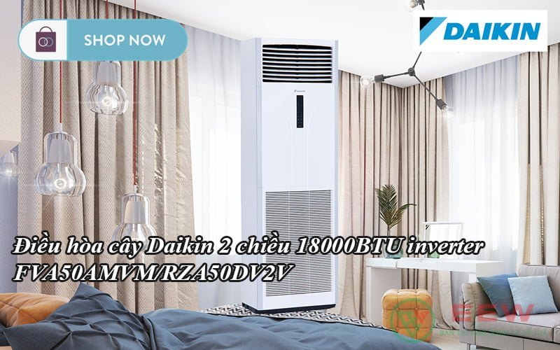 Điều hòa cây Daikin 2 chiều 18000BTU inverter FVA50AMVM/RZA50DV2V [Điện máy EEW]