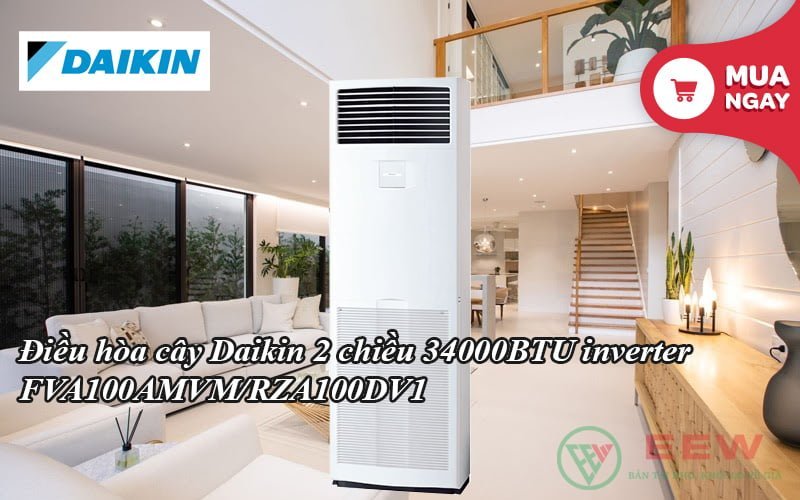 Điều hòa cây Daikin 2 chiều 34000BTU inverter FVA100AMVM/RZA100DV1 [Điện máy EEW]