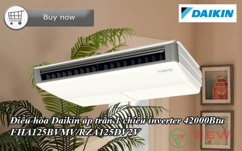 Điều hòa Daikin áp trần 1 chiều inverter 42000BTU FHA125BVMV/RZA125DV2V [Điện máy EEW]