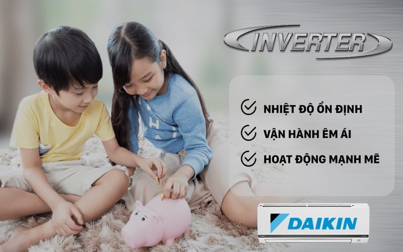 Điều hòa treo tường Daikin 1 chiều inverter 9000BTU FTKB25YVMV/RKB25YVMV [Điện máy EEW]