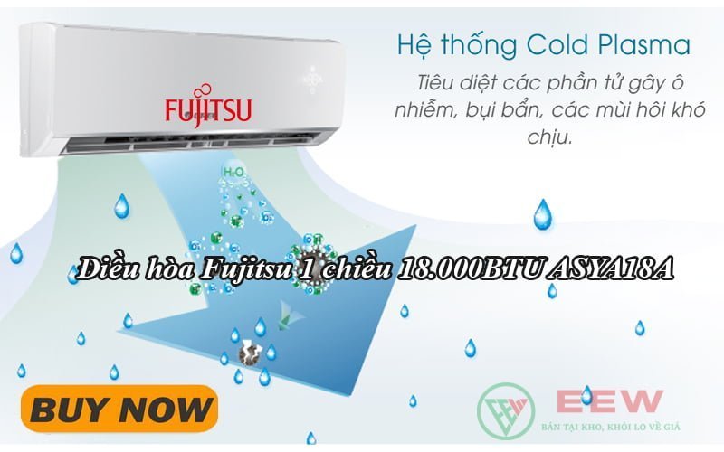 Điều hòa treo tường Fujitsu 1 chiều 18.000BTU ASYA18A [Điện máy EEW]