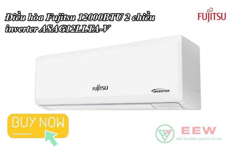 Điều hòa treo tường Fujitsu 12000BTU 2 chiều inverter ASAG12LLTA-V [Điện máy EEW]