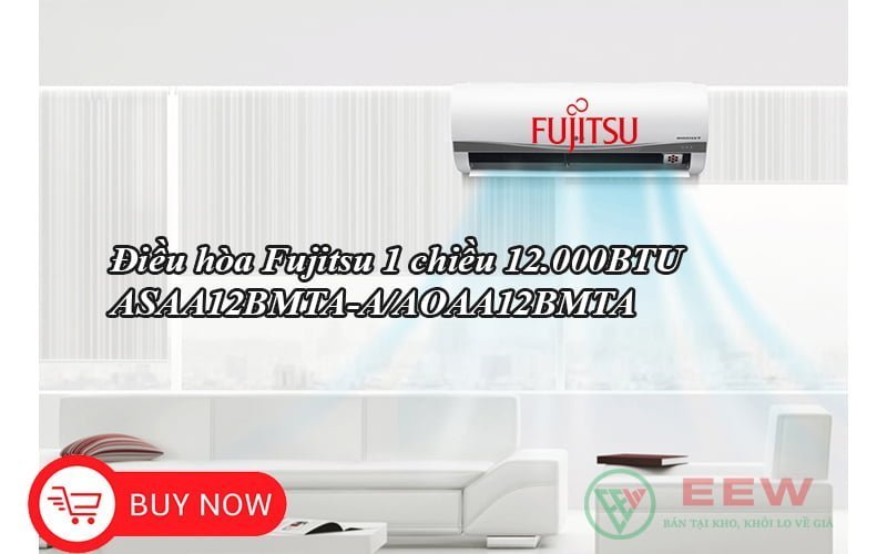 Điều hòa treo tường Fujitsu 1 chiều 12.000BTU ASAA12BMTA-A/AOAA12BMTA [Điện máy EEW]
