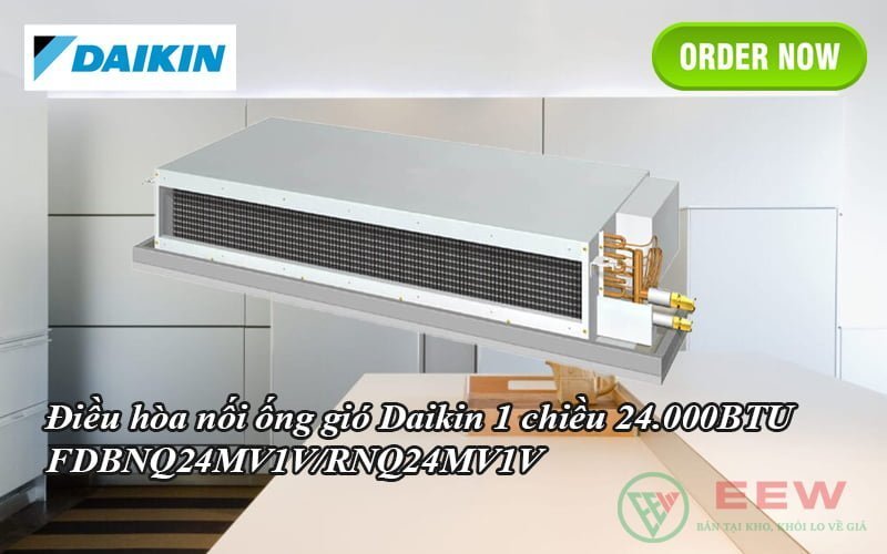 Điều hòa nối ống gió Daikin 1 chiều 24.000BTU FDBNQ24MV1V/RNQ24MV1V [Điện máy EEW]