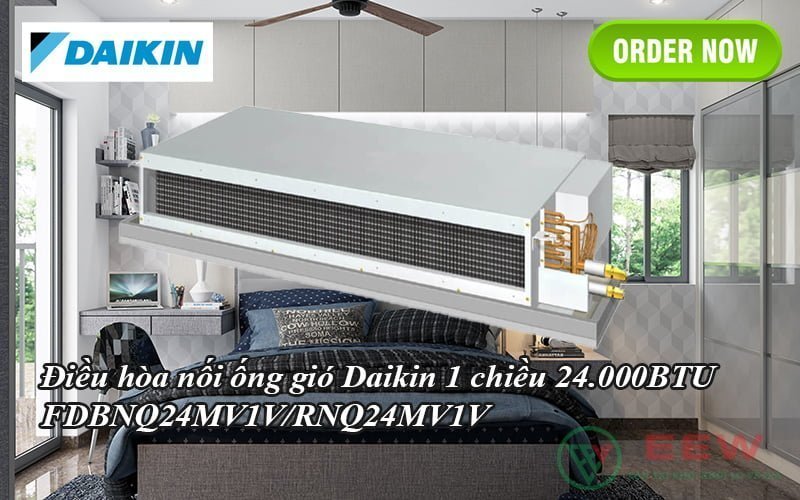 Điều hòa nối ống gió Daikin 1 chiều 24.000BTU FDBNQ24MV1V/RNQ24MV1V [Điện máy EEW]