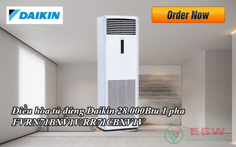 Điều hòa tủ đứng Daikin 28.000Btu 1 pha FVRN71BXV1V/RR71CBXV1V [Điện máy EEW]