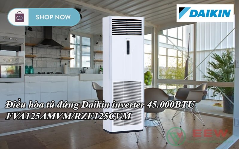 Điều hòa tủ đứng Daikin inverter 45.000BTU FVA125AMVM/RZF125CVM [Điện máy EEW]