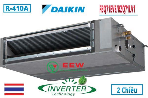 Điều hòa nối ống gió Daikin inverter 24.000BTU 2 chiều FBQ71EVE/RZQ71LV1 [Điện máy EEW]