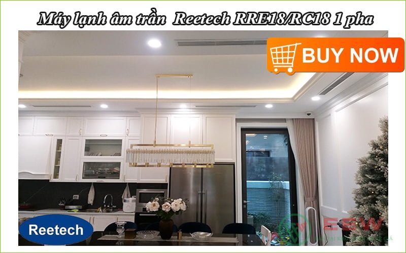 Máy lạnh âm trần gắn ống gió Reetech RRE18/RC18 1 pha [Điện máy EEW]