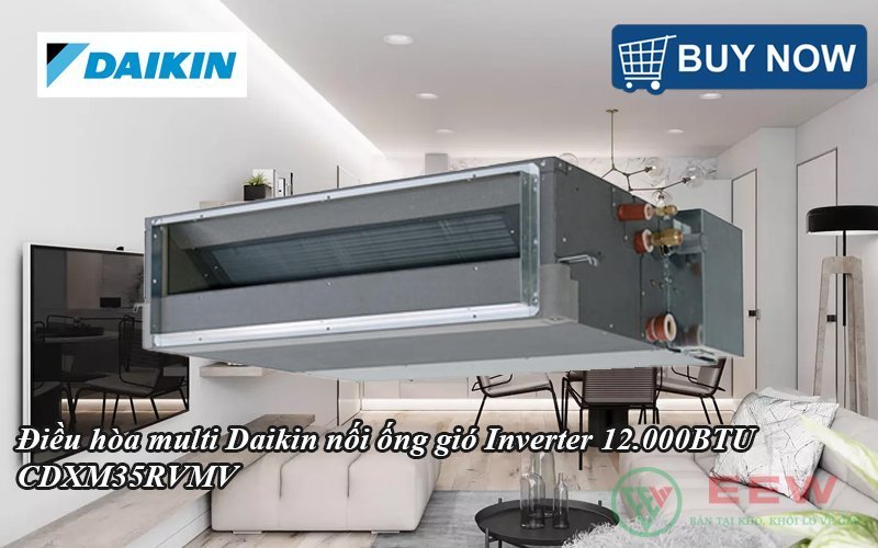 Điều hòa multi Daikin nối ống gió Inverter 12.000BTU CDXP35RVMV [Điện máy EEW]