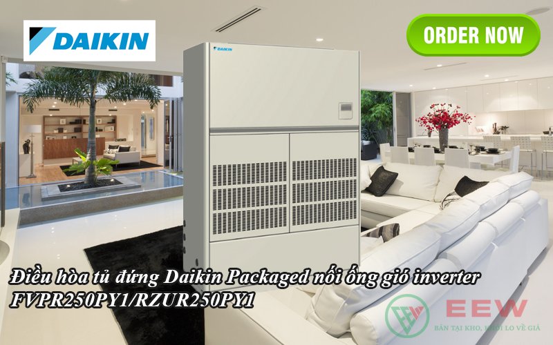 Điều hòa tủ đứng Daikin Packaged nối ống gió inverter FVPR250PY1/RZUR250PY1 [Điện máy EEW]