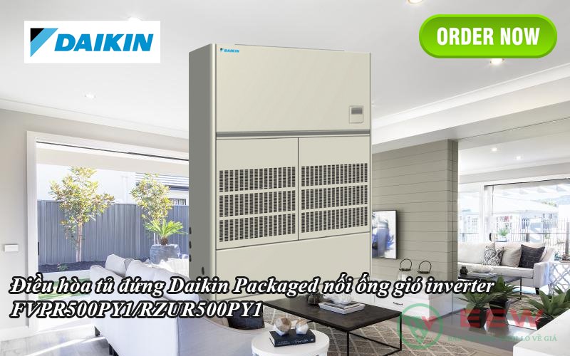 Điều hòa tủ đứng Daikin Packaged nối ống gió inverter FVPR500PY1 / RZUR500PY1 [Điện máy EEW]