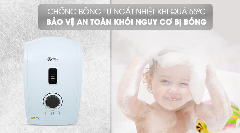 Bình nóng lạnh Centon Trực Tiếp có bơm GD600 ESPEFL 4.5 KW [Điện máy EEW]