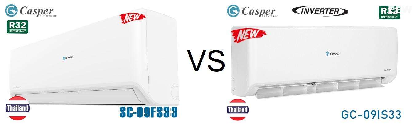 Điều Hòa Treo Tường Casper 9000btu 1 Chiều Inverter Gc-09is33