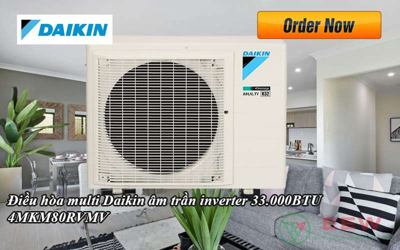 Điều Hòa Multi Daikin âm Trần Inverter 33.000btu 4mkm80rvmv