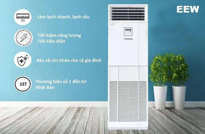 Điều Hòa Tủ đứng Mitsubishi Heavy 1 Chiều 45000btu Fdf125csv-s5