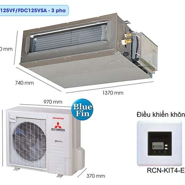 Điều Hòa Nối ống Gió Mitsubishi Heavy 45000btu Fdum125vf/fdc125vsa