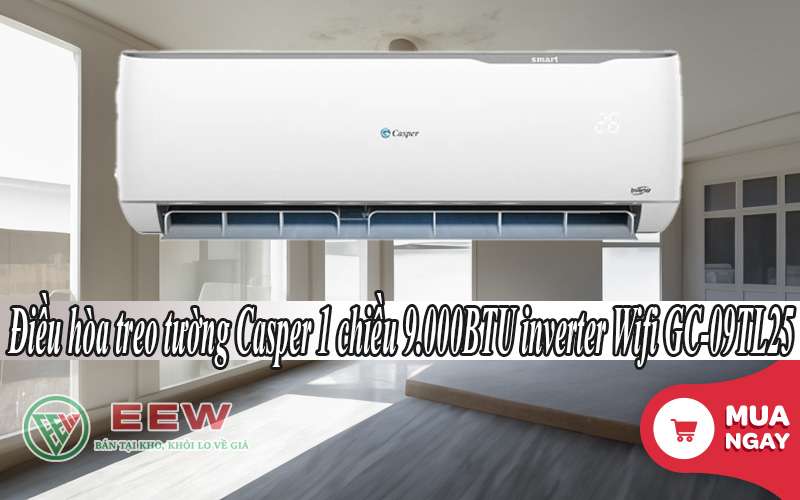 Điều Hòa Casper 1 Chiều 9.000btu Inverter Wifi Gc-09tl25