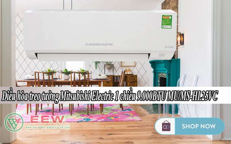 Điều Hòa Mitsubishi Electric 1 Chiều 9.000btu Mu/ms-hl25vc