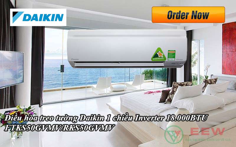 Điều Hòa Daikin Inverter 18.000btu Ftks50gvmv/rks50gvmv