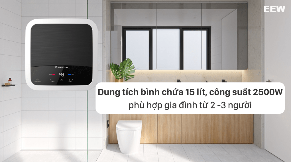 Bình Nóng Lạnh Ariston 15 Lít An2 15 Lux-d Ag+