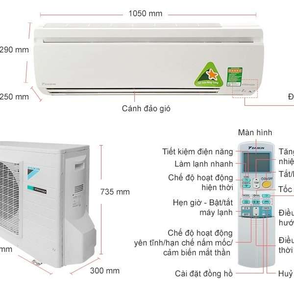 Điều Hòa Daikin Inverter 18.000btu Ftks50gvmv/rks50gvmv