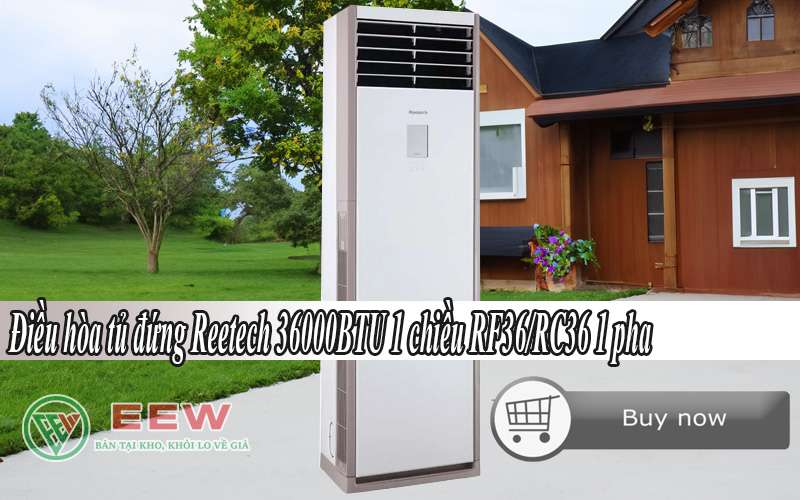 Dàn lạnh: Điều Hòa Tủ đứng Reetech 36000btu 1 Chiều Rf36/rc36 1 Pha