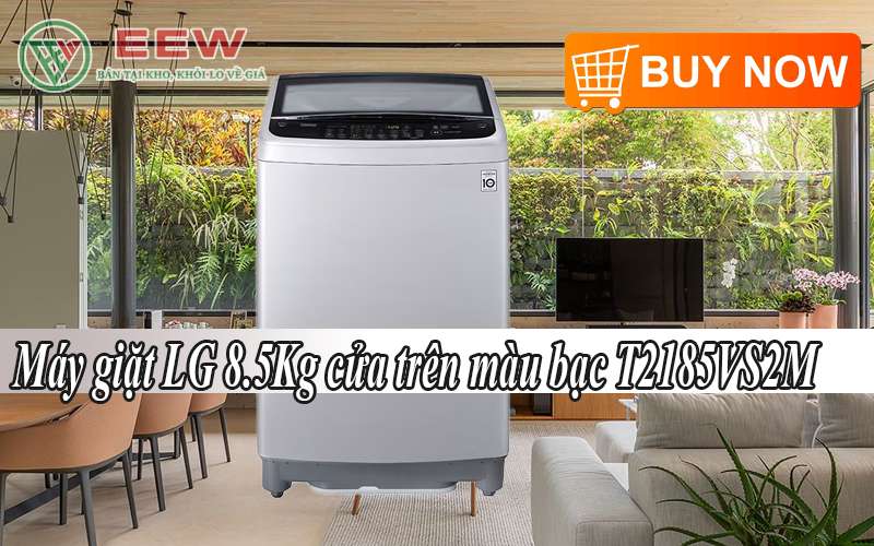 Hình ảnh minh họa: Máy Giặt Lg 8.5kg Cửa Trên Màu Bạc T2185vs2m