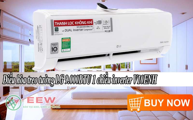 Hình ảnh minh họa: Điều Hòa Treo Tường Lg 9.000btu 1 Chiều Inverter V10enh
