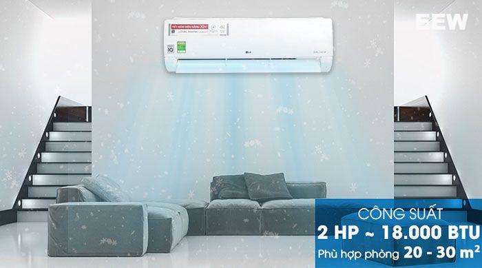 Hình ảnh minh họa: Điều Hòa Treo Tường Lg 18.000btu 2 Chiều Inverter B18end1