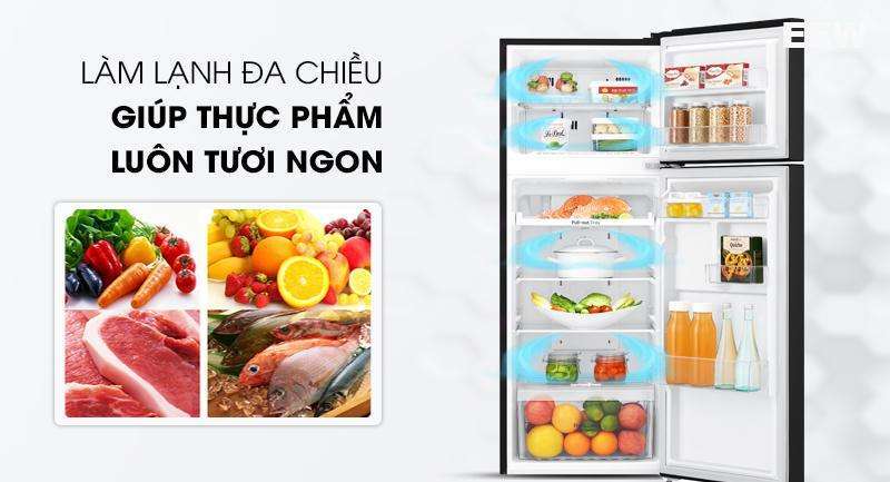 Bảo Quản Thực Phẩm Tươi Ngon: Tủ Lạnh Lg 187 Lít Smart Inverter Gn-l205wb