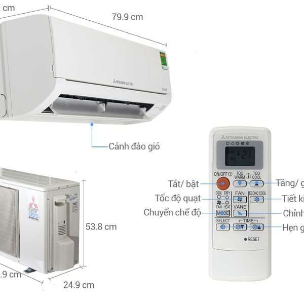 Hình ảnh minh họa: Điều Hòa Treo Tường Mitsubishi Electric 18.000btu Msz/msz-ht50vf