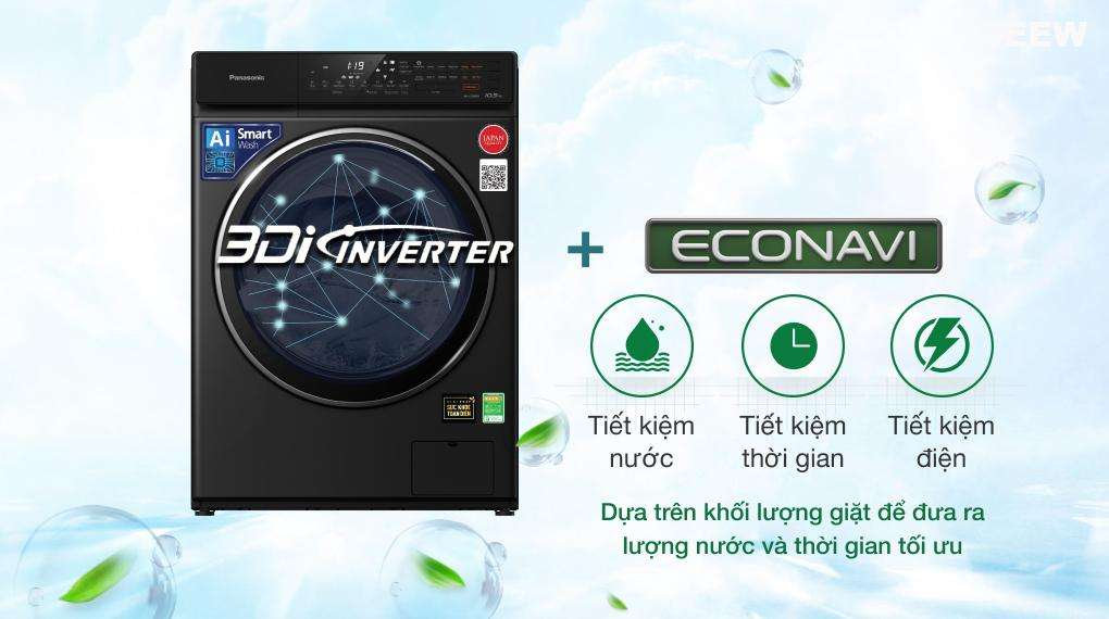 Công Nghệ Tiết Kiệm Điện: Máy Sấy Panasonic Inverter 10.5 Kg Na-v105fr1bv