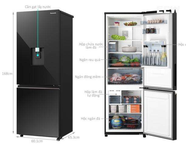 Hình ảnh minh họa: Tủ Lạnh Panasonic Inverter 300 Lít Nr-bv331wgkv
