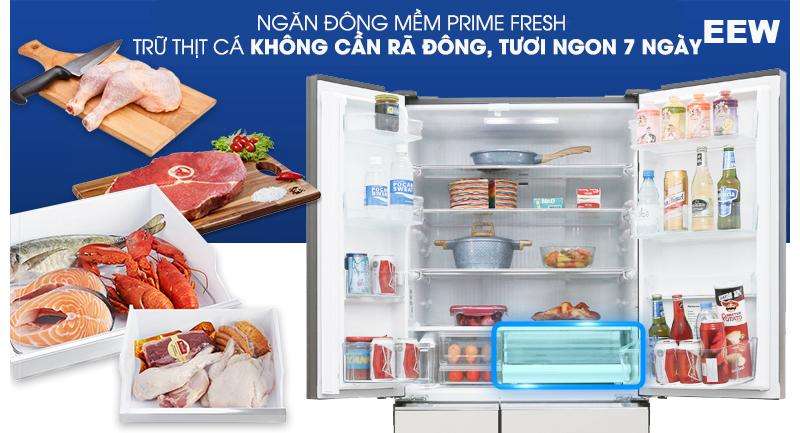Ngăn Cấp Đông Mềm Prime Fresh: Tủ Lạnh Panasonic Inverter 589 Lít Nr-f603gt-x2
