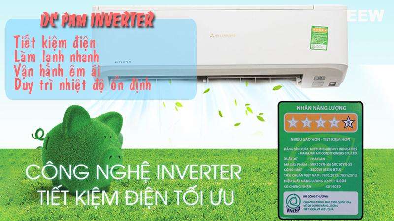 Hình ảnh minh họa: Điều Hòa Mitsubishi Heavy Inverter 12.000btu Srk/src35zmp