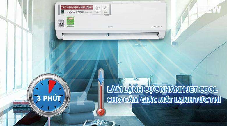 Hình ảnh minh họa: Điều Hòa Treo Tường Lg 9.000btu 1 Chiều Inverter V10enh